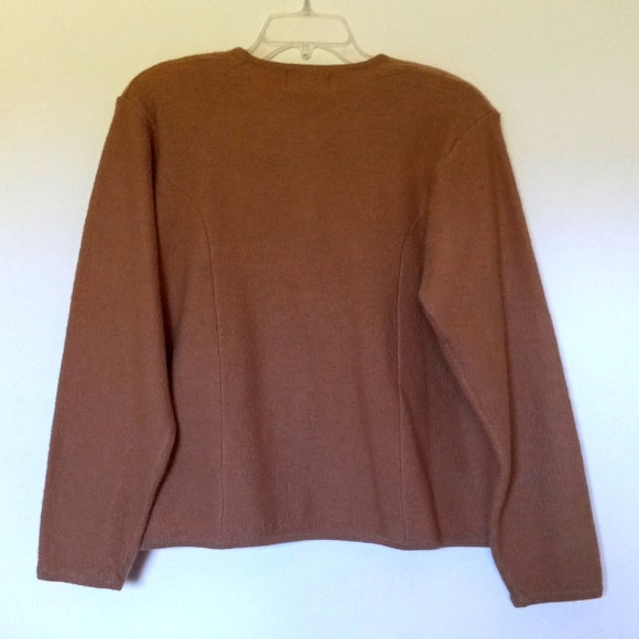 CAMEL TAN Jacket Top Wool Classic by REQUIREMENTS Hong Kong Size Large to  XL - Picture 6 of 11